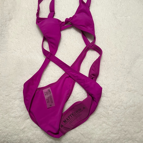 Matte Collection Swim Purple Piece Swimsuit By Matte Collection